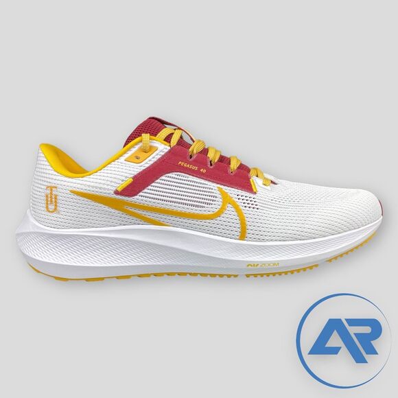 Nike Air Zoom Pegasus 40 Tuskegee Institute Golden Tigers Men's 11.5 DZ6004-100 - Picture 1 of 7